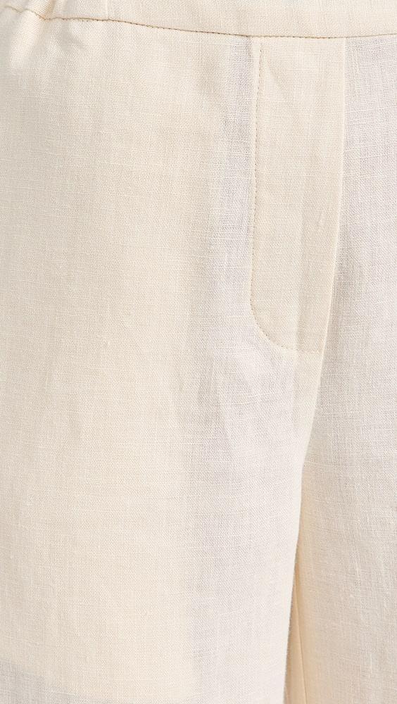 Sleeper Sofia Linen Embroidered Pants | Shopbop Product Image