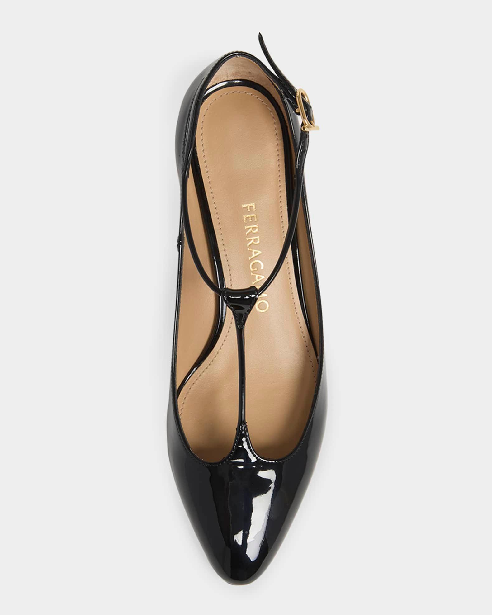 Tania Patent T-Strap Pumps Product Image