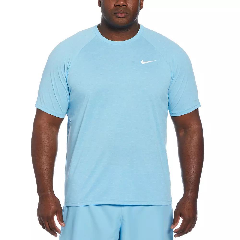 Big & Tall Nike Dri-FIT UPF 40+ Heathered Hydroguard Swim Top, Mens Product Image