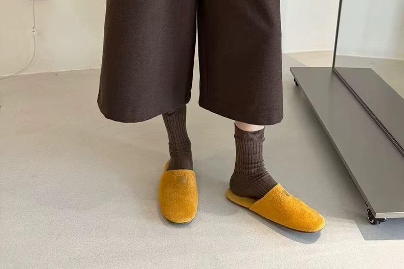 High Waist Plain Wide Leg Pants Product Image