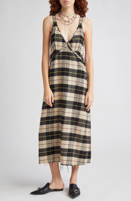 R13 Grunge Slip Dress in Beige Product Image