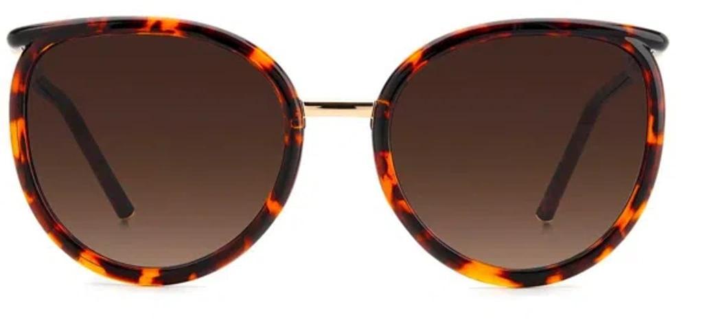 CAROLINA HERRERA Her 0077/s 086-ha 59 Women's Sunglasses - Havana Frame, Brown Gradient Lenses Product Image