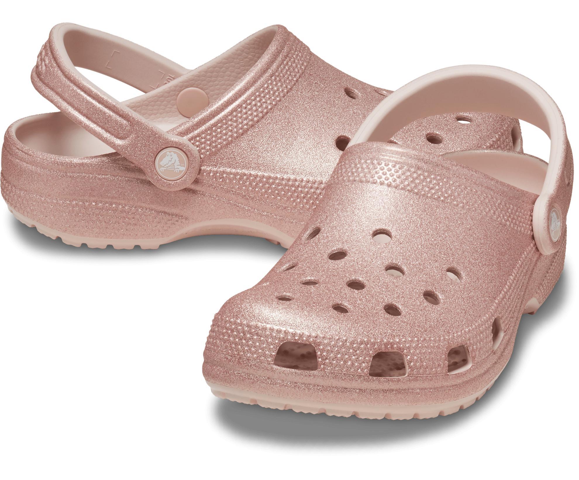Crocs Womens Classic Glitter Clogs Product Image