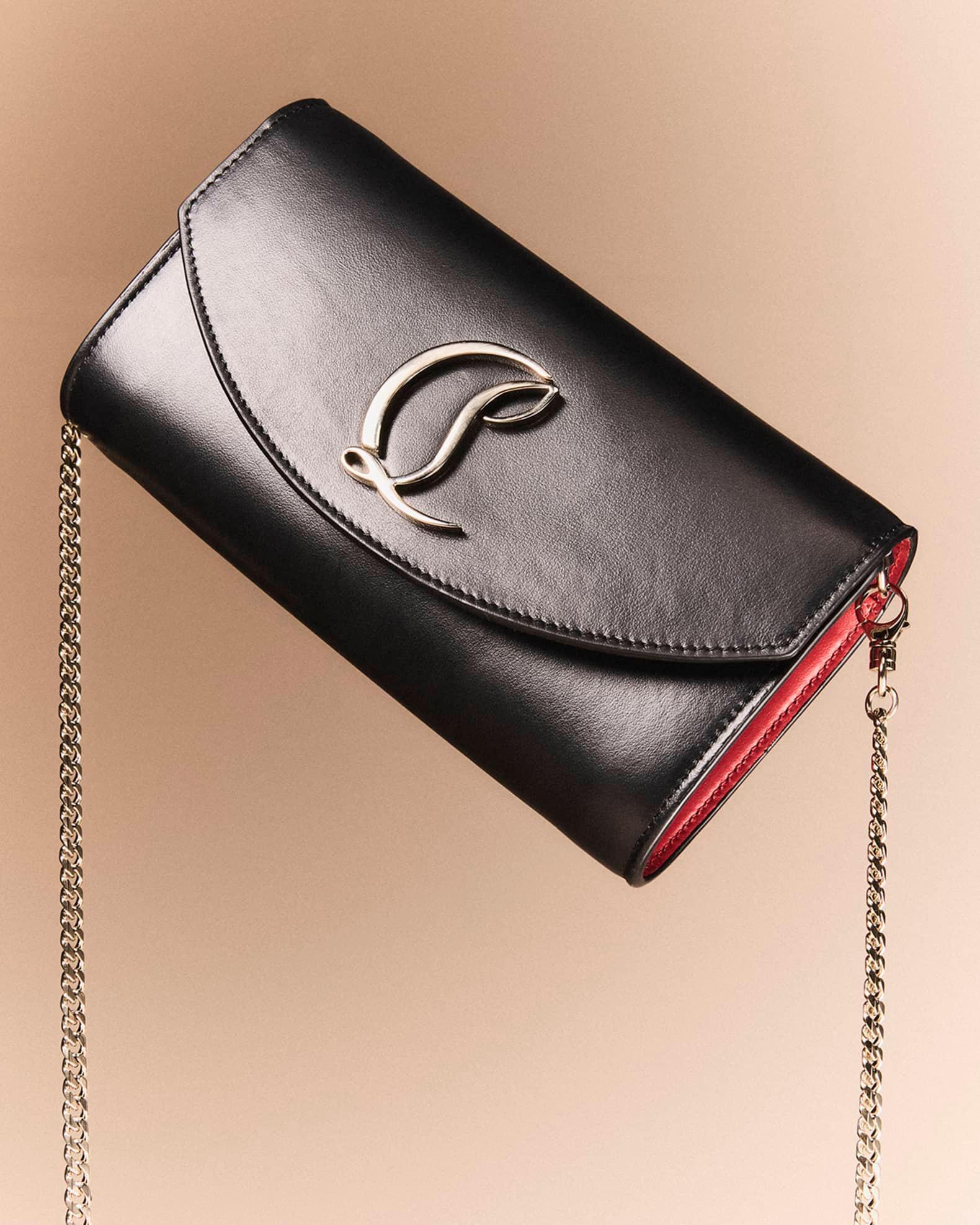 Loubi54 Wallet on Chain in Leather Product Image