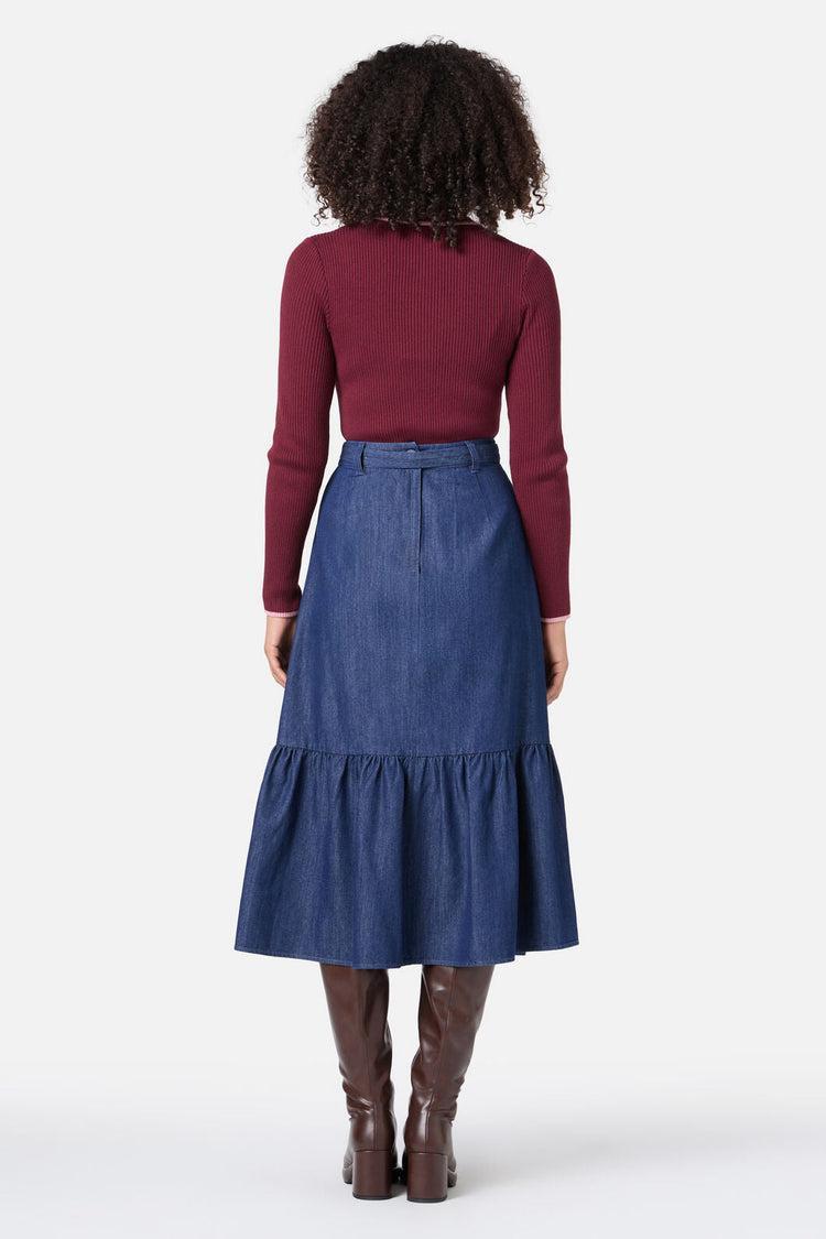 Kara Denim Midi Skirt Product Image
