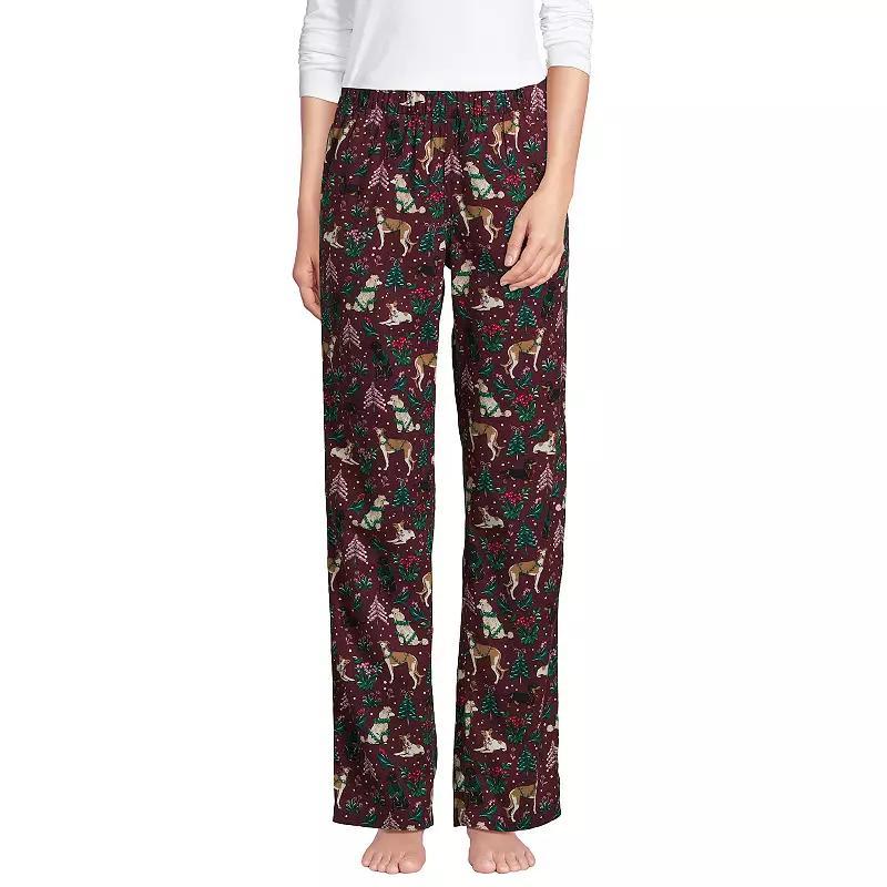 Womens Lands End Womens Flannel Pajama Pants Product Image