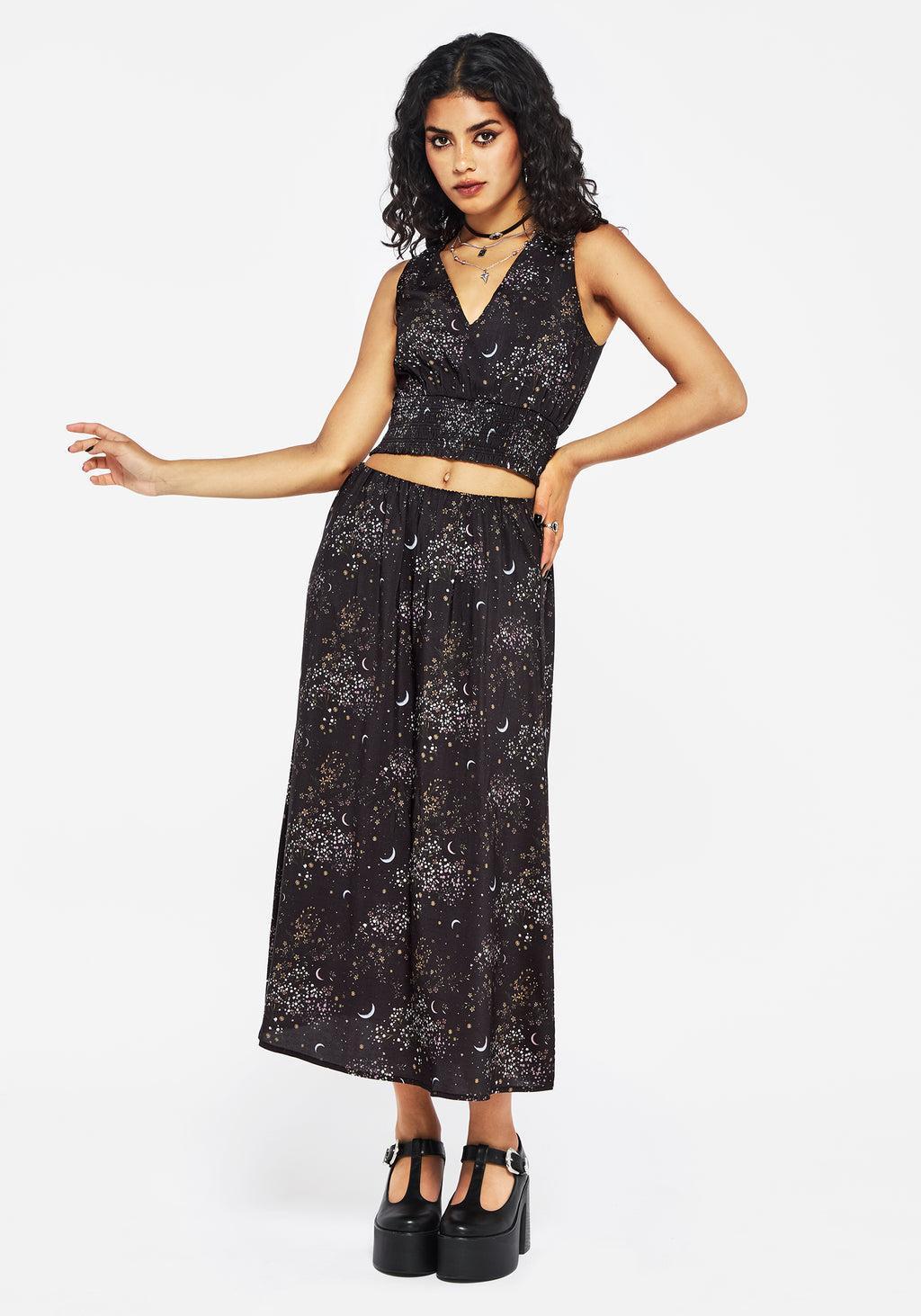 Peaseblossom Celestial Midi Skirt Product Image