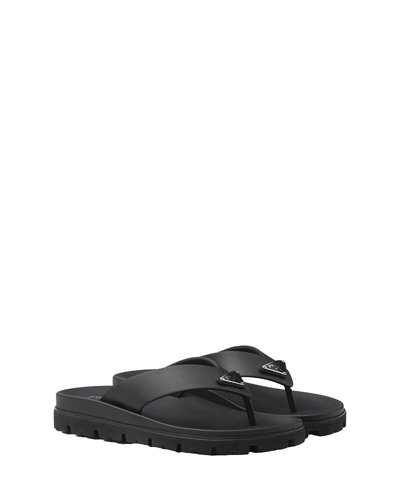 Prada Mens Rubber Thong Sandals Product Image
