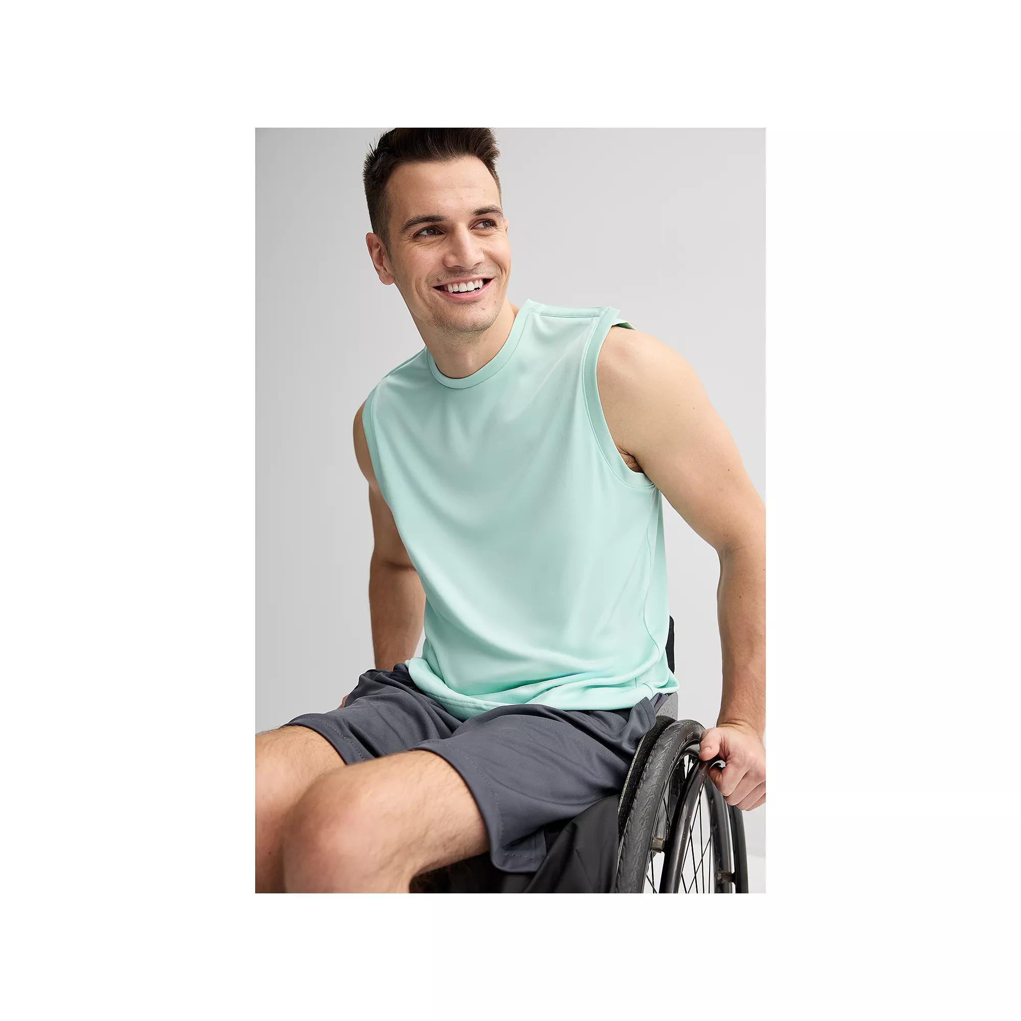 Men's Tek Gear® Adaptive Dry Tek Sleeveless Muscle Shirt, Size: Small, Serene Green Product Image