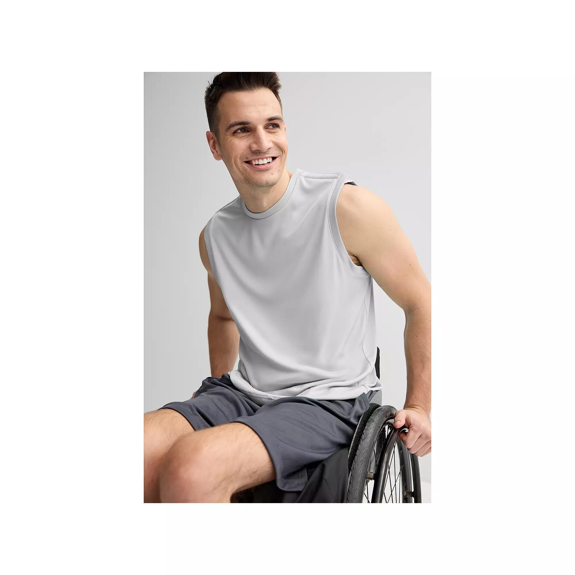 Men's Tek Gear® Adaptive Dry Tek Sleeveless Muscle Shirt, Size: Small, Serene Green Product Image