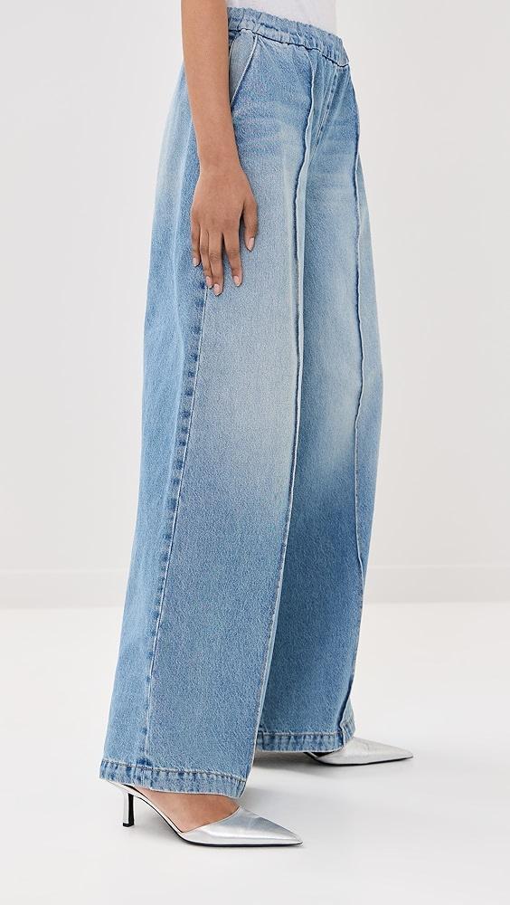SPRWMN Wide Leg Pintuck Pants | Shopbop Product Image