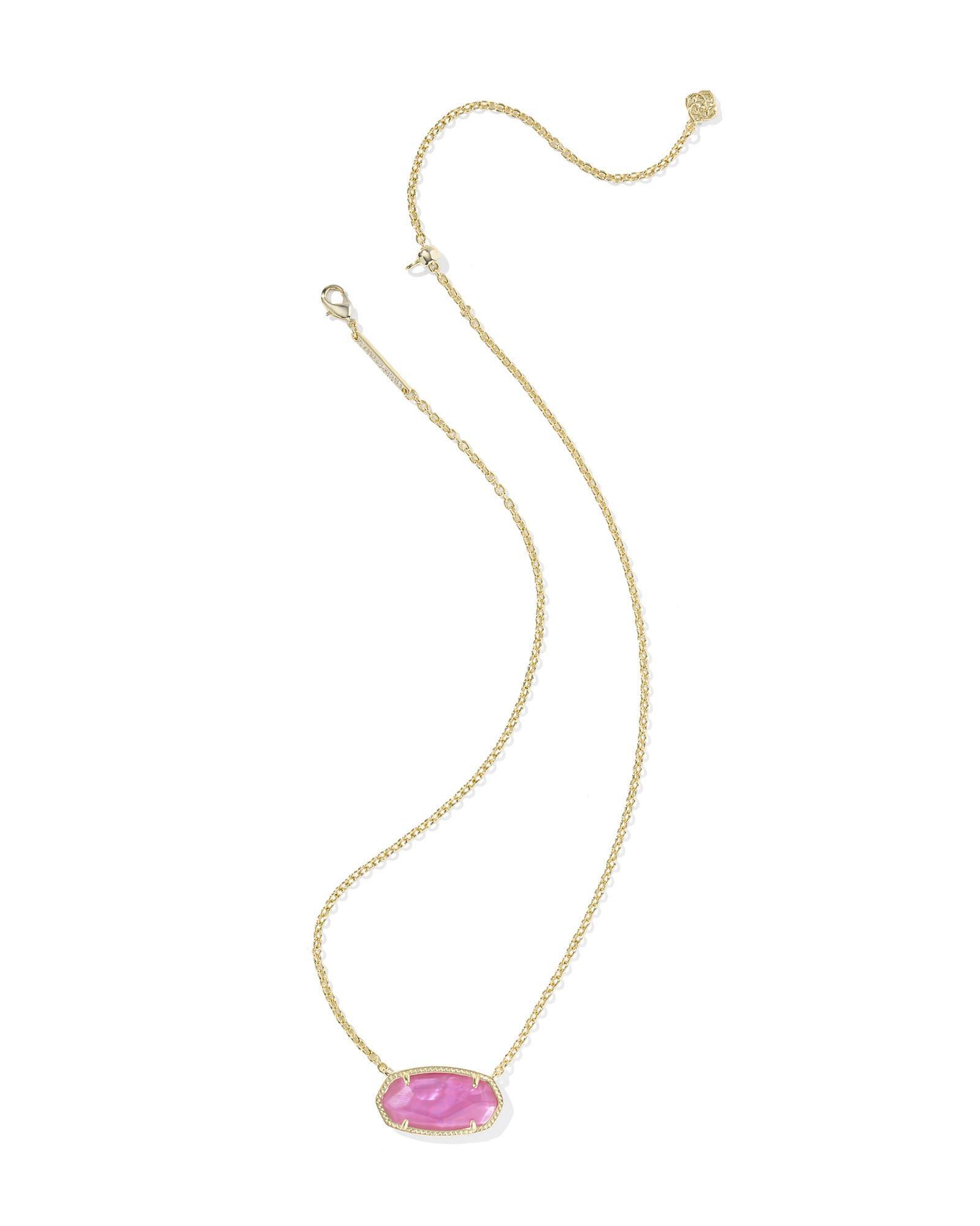 Elisa Gold Statement Short Pendant Necklace Product Image
