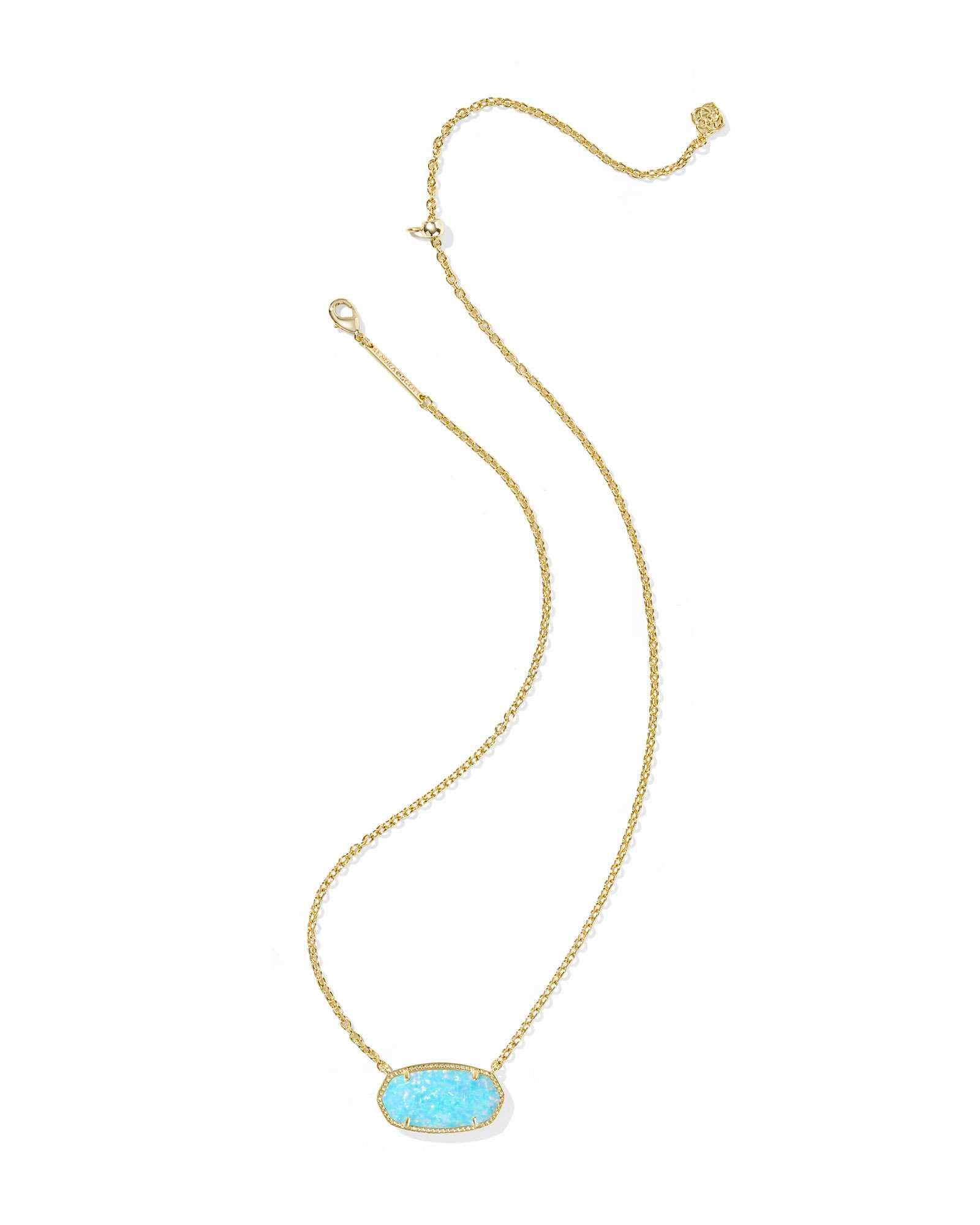 Elisa Gold Statement Short Pendant Necklace Product Image