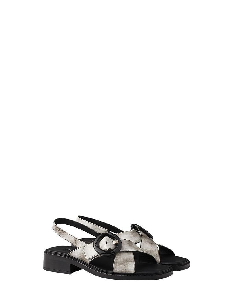 Prada Womens Brushed Leather Sandals with Buckle Product Image