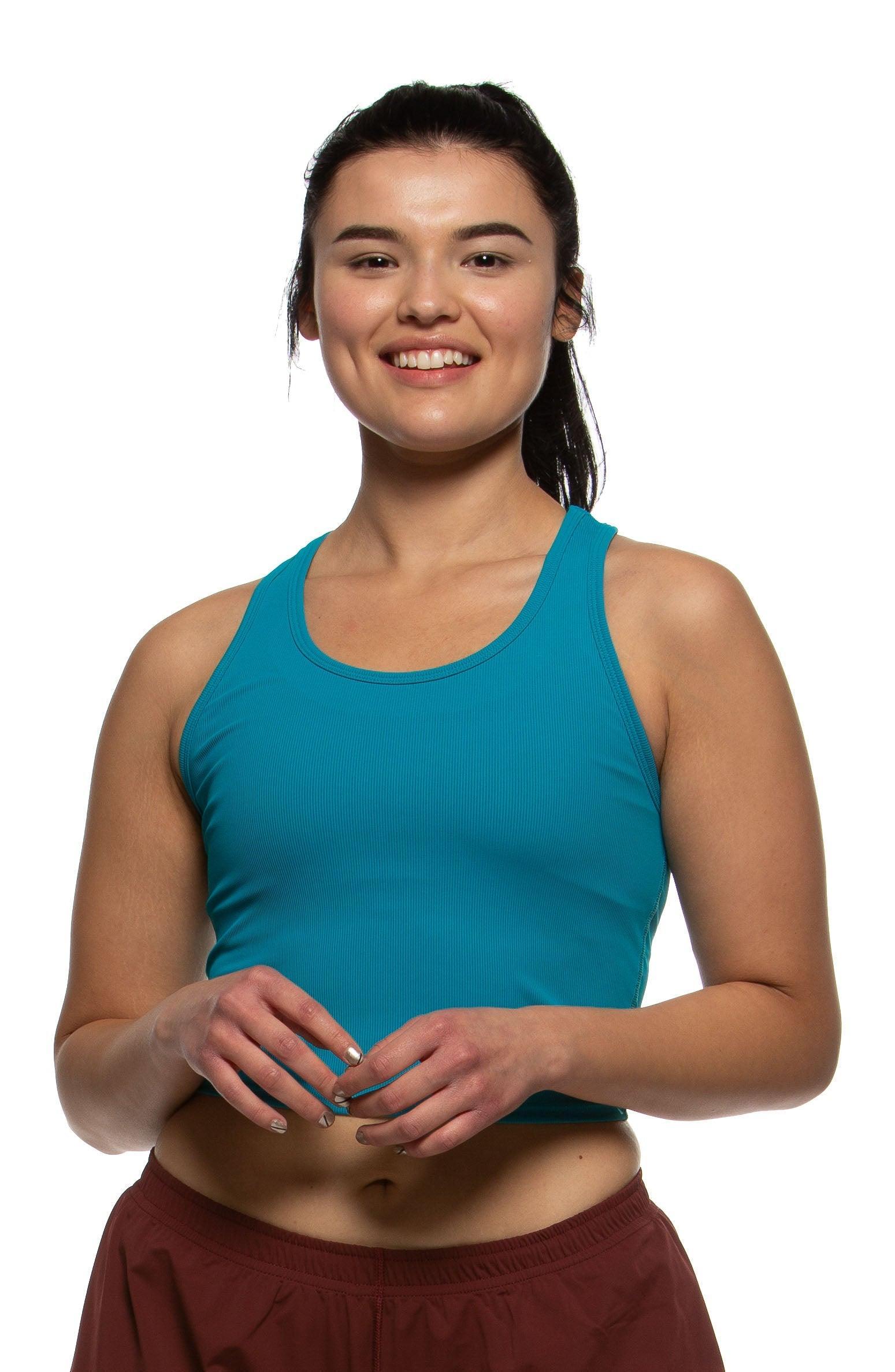 Rochelle Basic Crop Top - Salmon Female Product Image