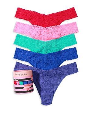 Hanky Panky Signature Original-Rise Thongs, Set of 5 Product Image
