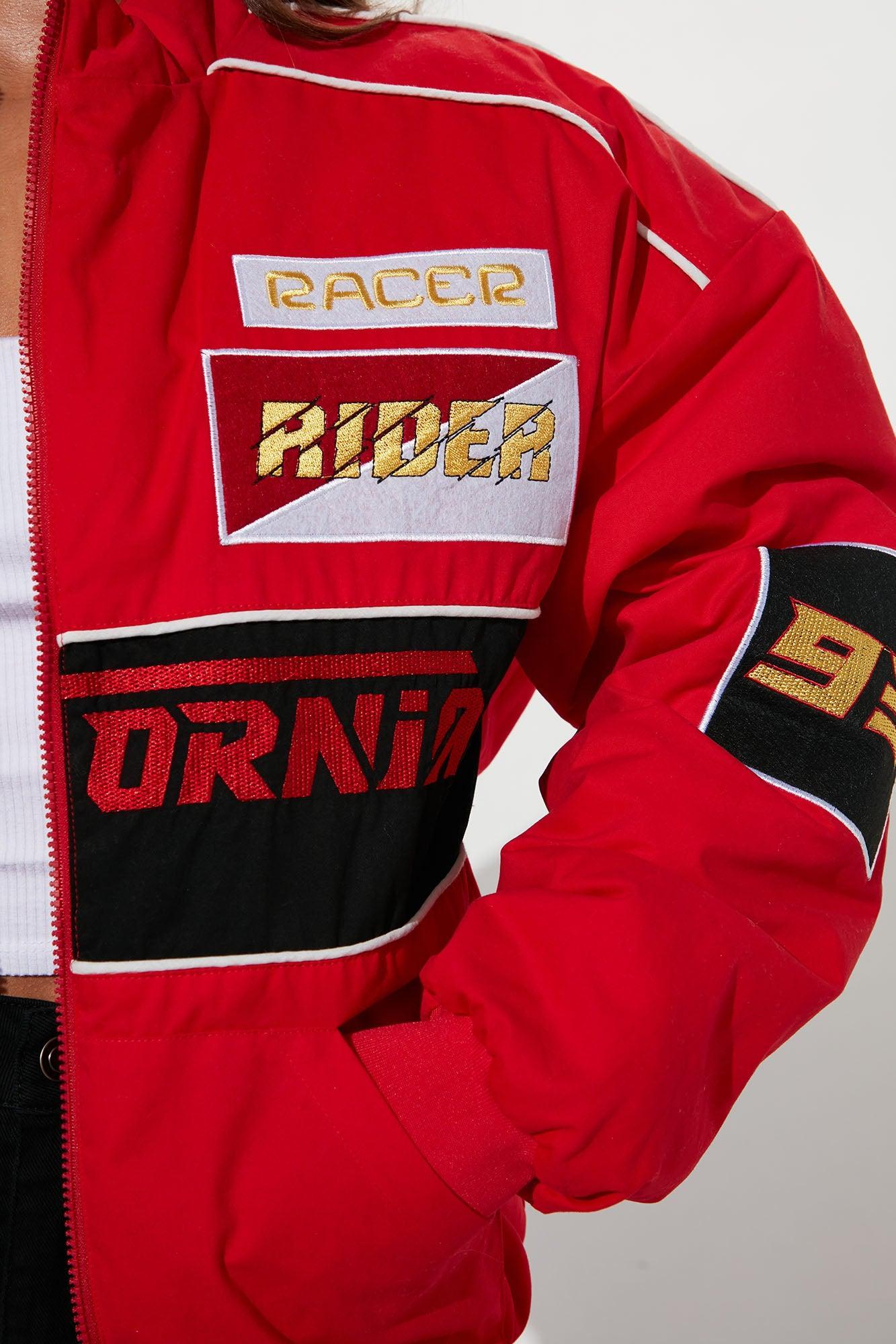 Racing Cali Bomber Jacket - Red Product Image