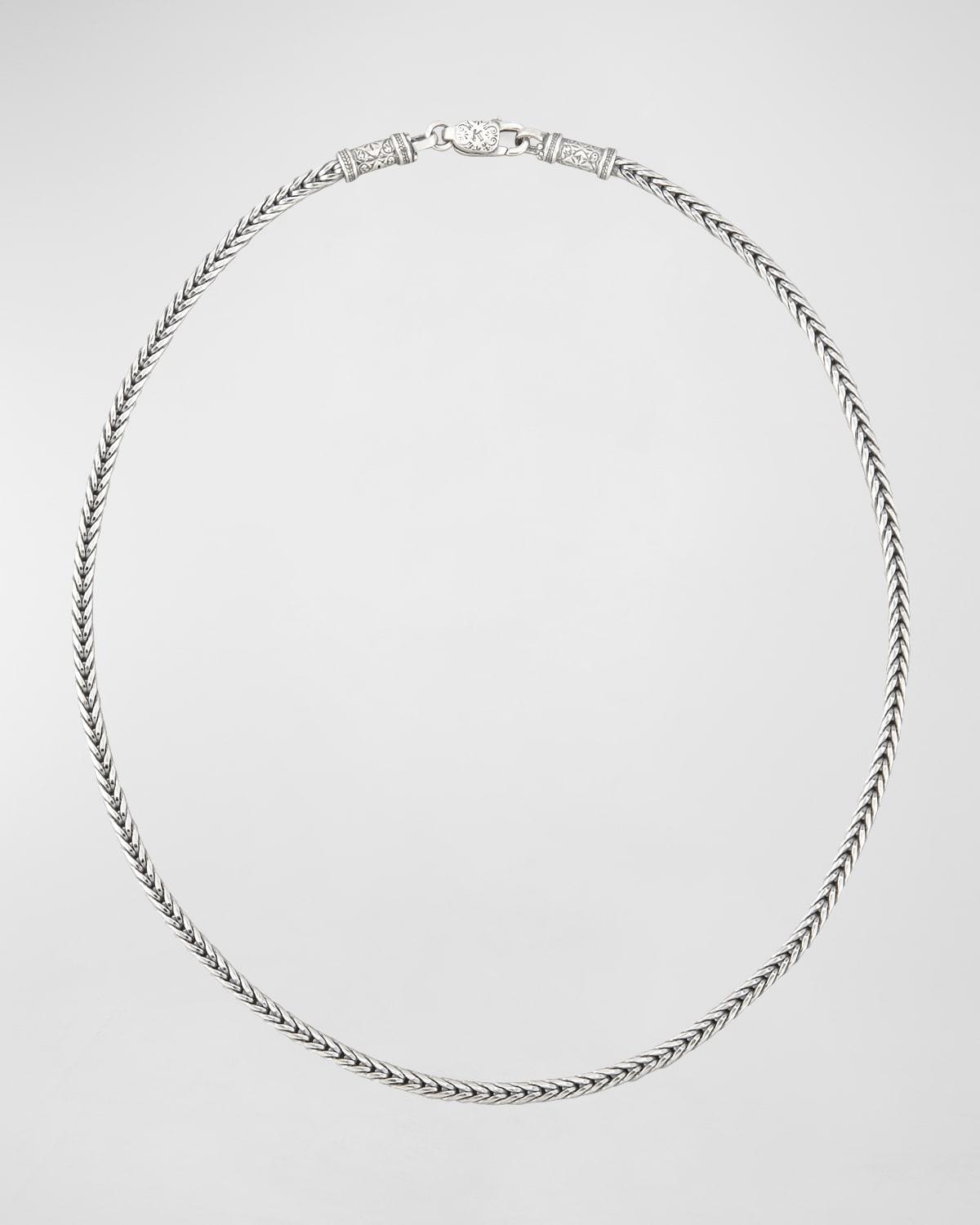 Womens Sterling Silver Wheat Chain Product Image