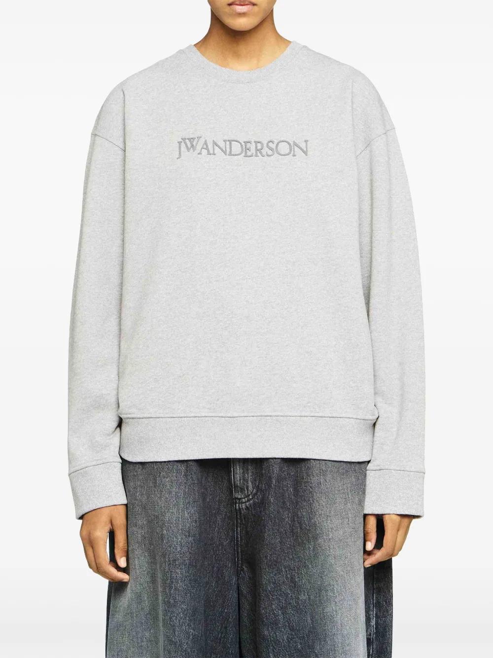 JW ANDERSON Logo-embroidered Sweatshirt In White Product Image