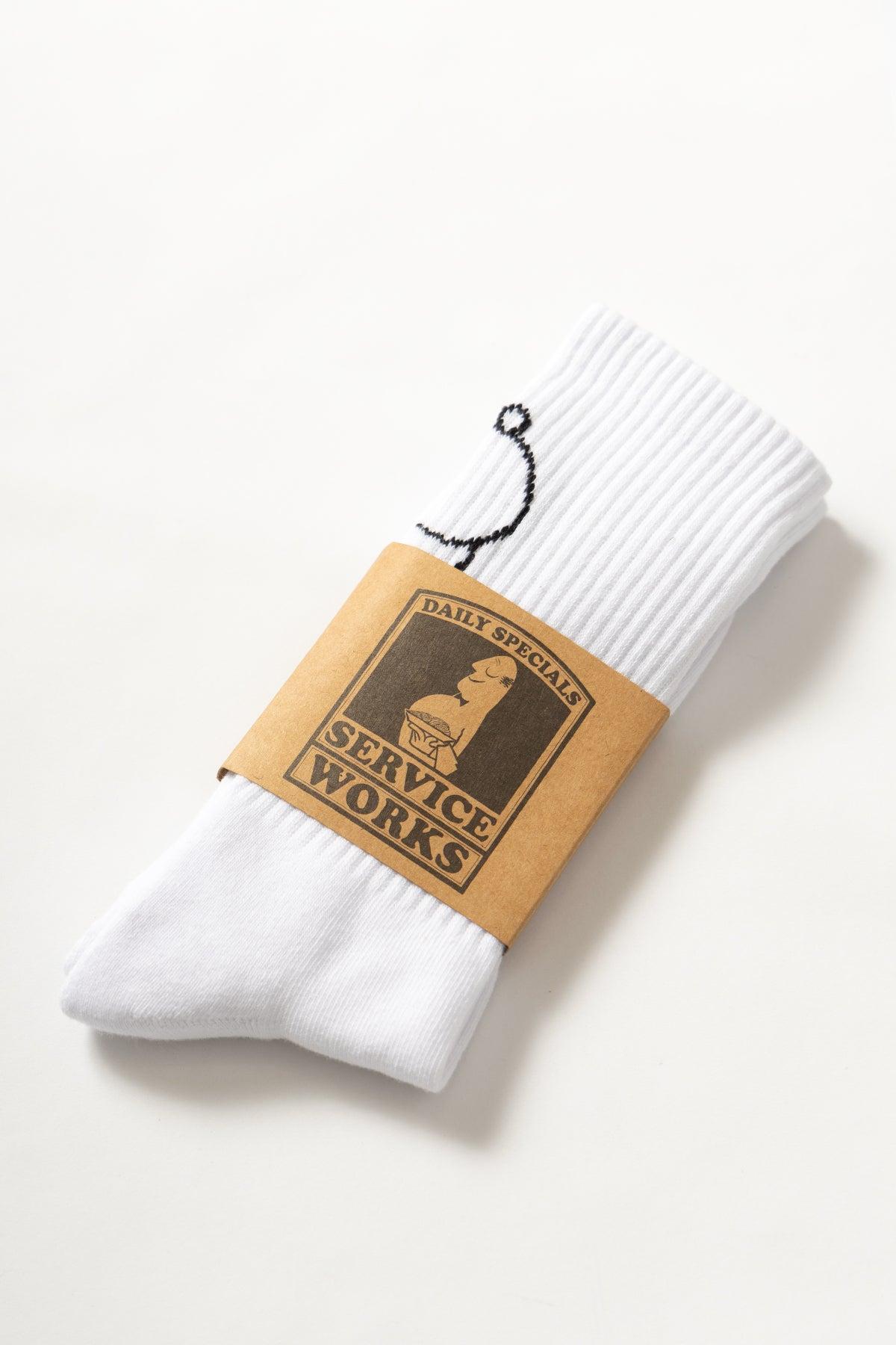 Salt + Pepper Socks - White Product Image