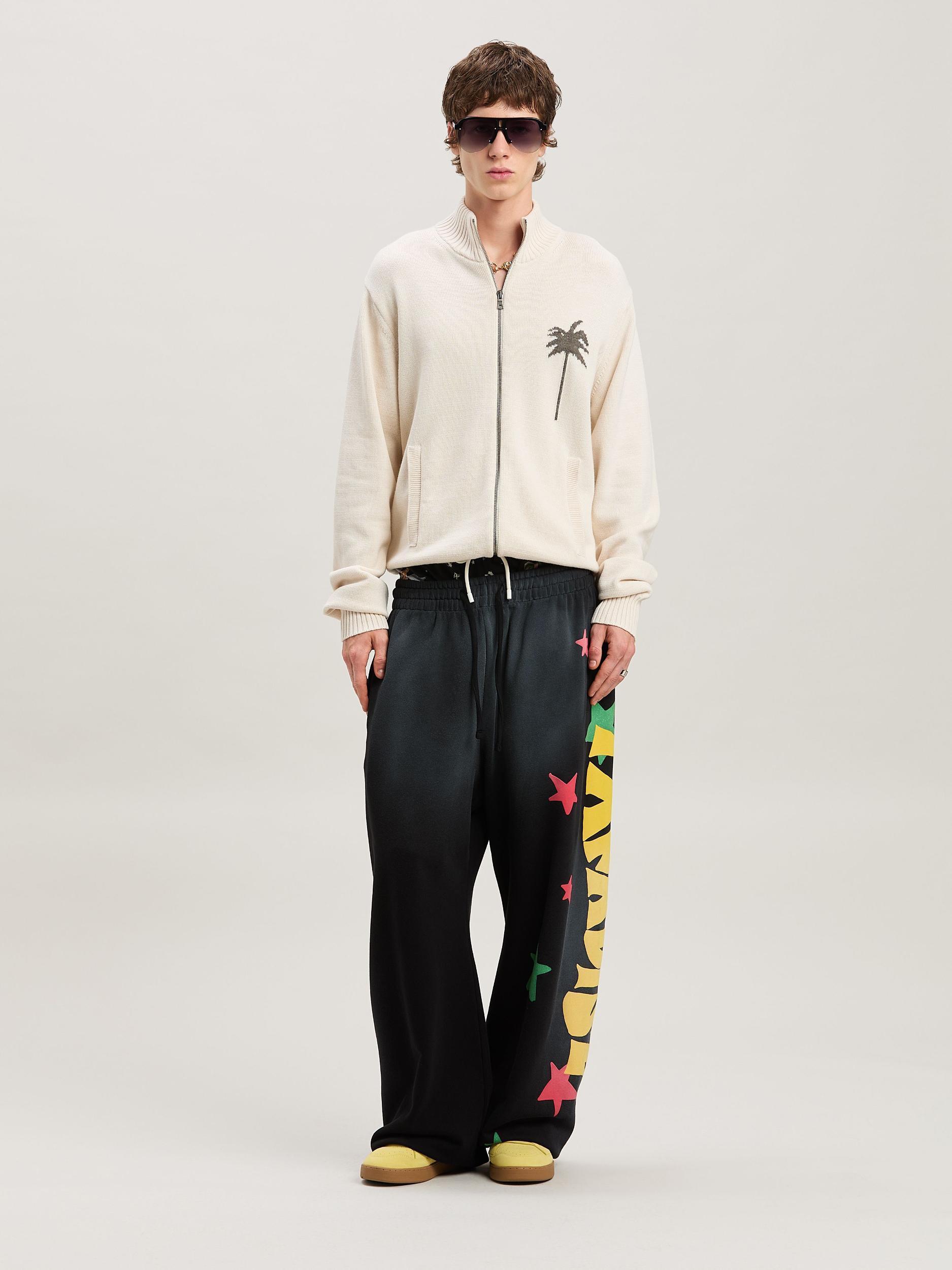 PALMS KNIT TRACK TOP OFF WHITE - GREY ME Product Image