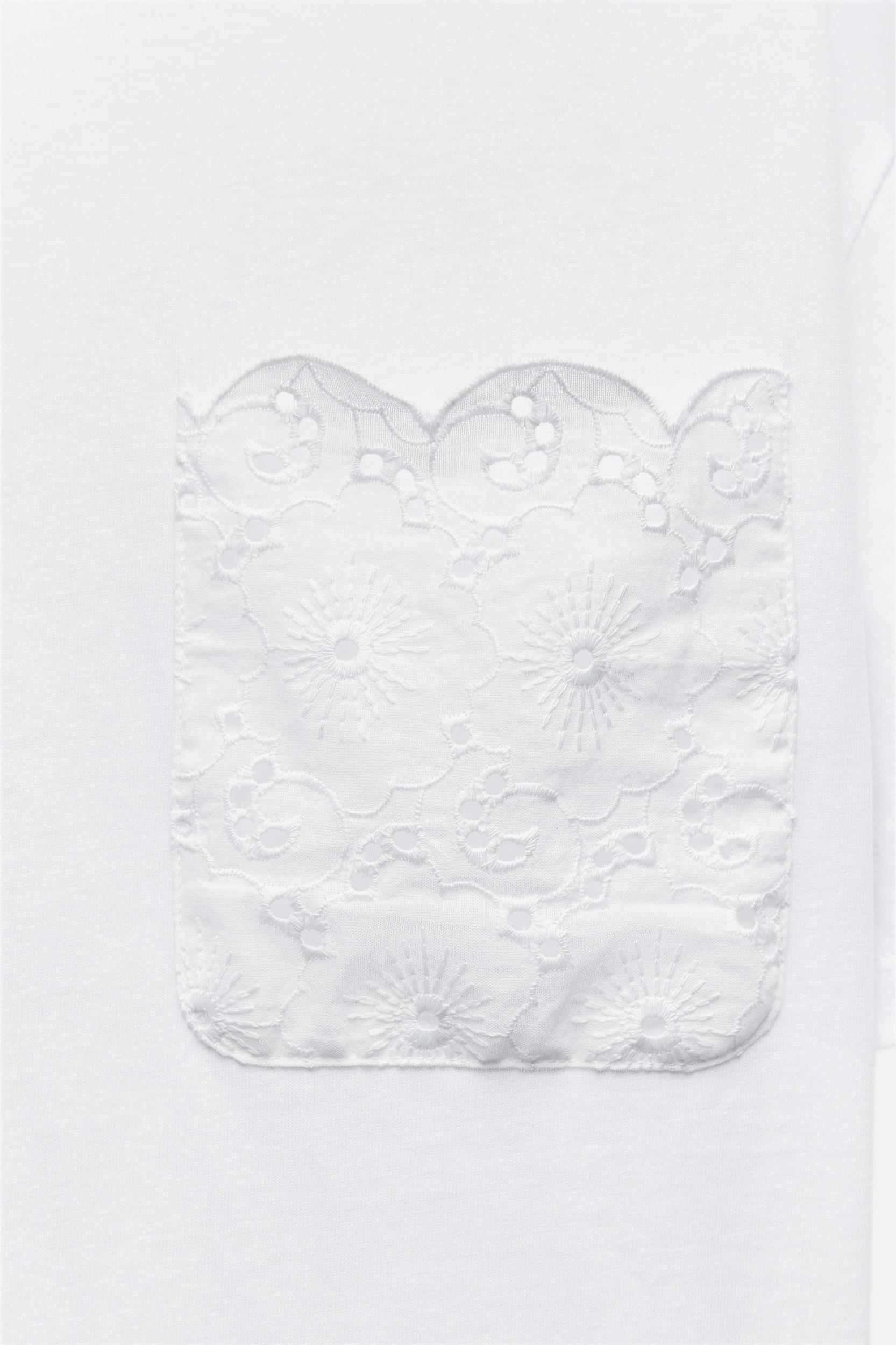 SWISS EMBROIDERY POCKET T-SHIRT Product Image