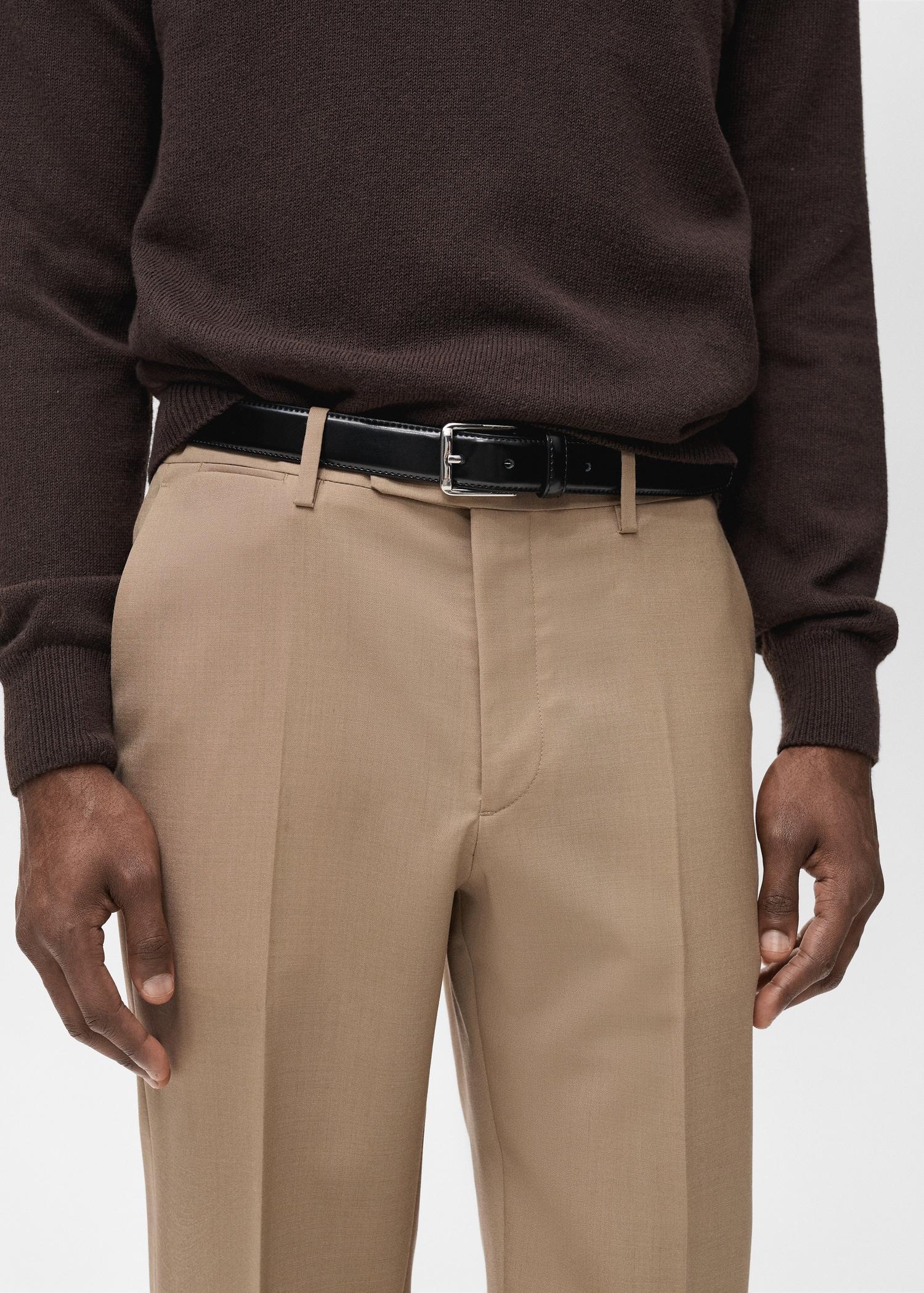 Turin 100% virgin wool suit pants - Men | MANGO USA Product Image
