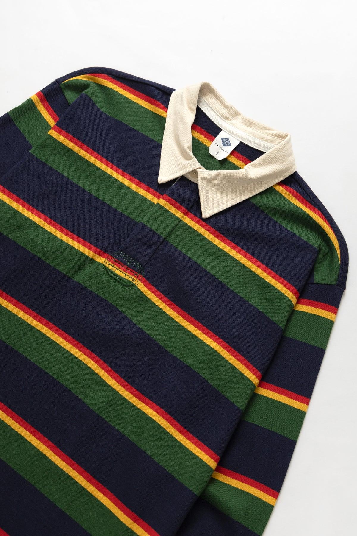 Non Stock MFG - Rugby Shirt - Green/Navy Product Image