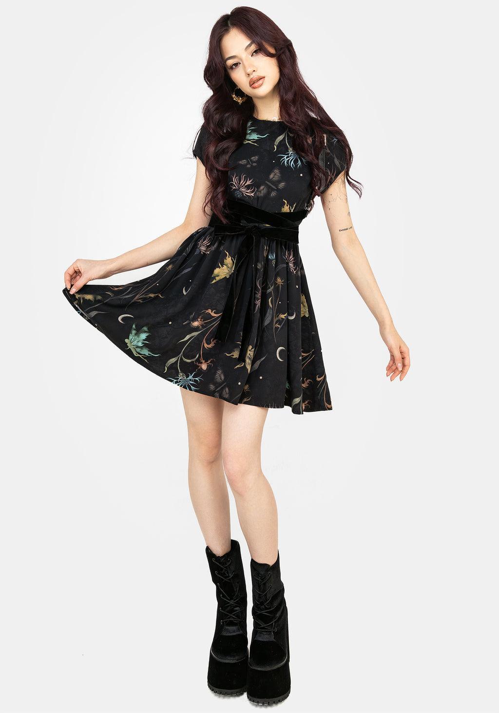 Rosanella Floral Print Mini Smock Dress Product Image