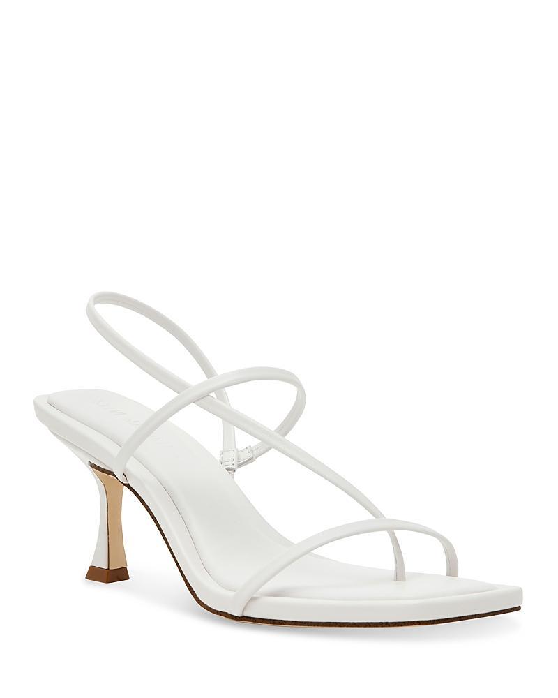 Steve Madden Womens Locke Strappy Asymmetrical High Heel Sandals Product Image