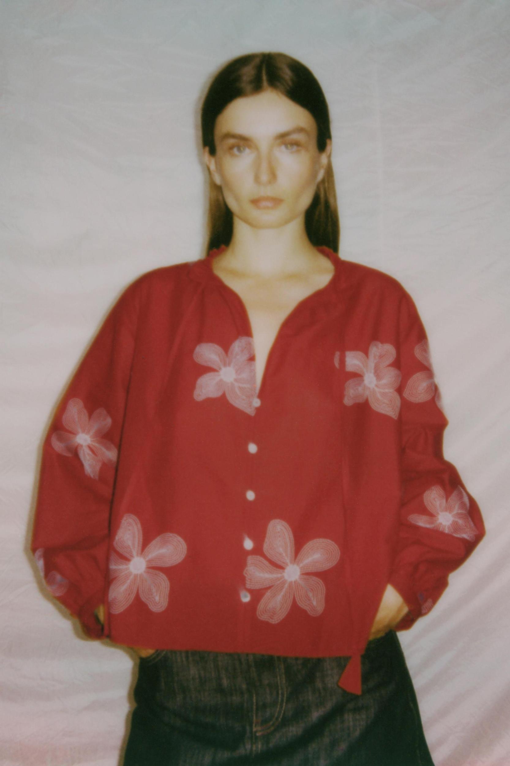 EMBROIDERED BLOUSE Product Image
