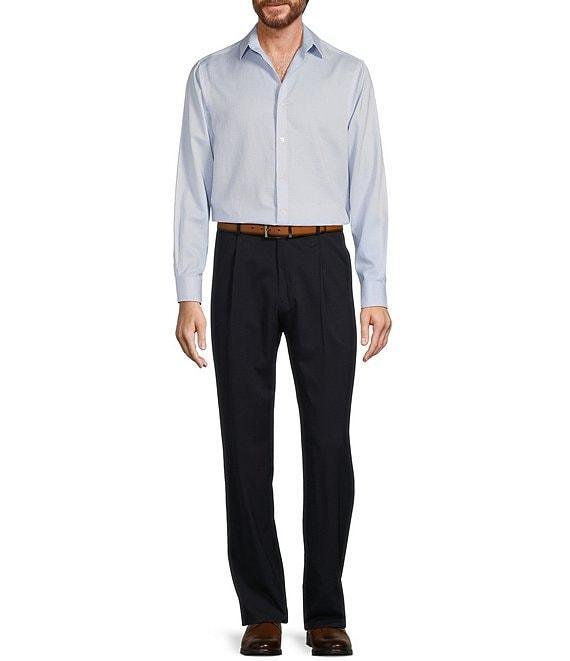 Hart Schaffner Marx Chicago Classic Fit Reverse Pleated Solid Dress Pants Product Image