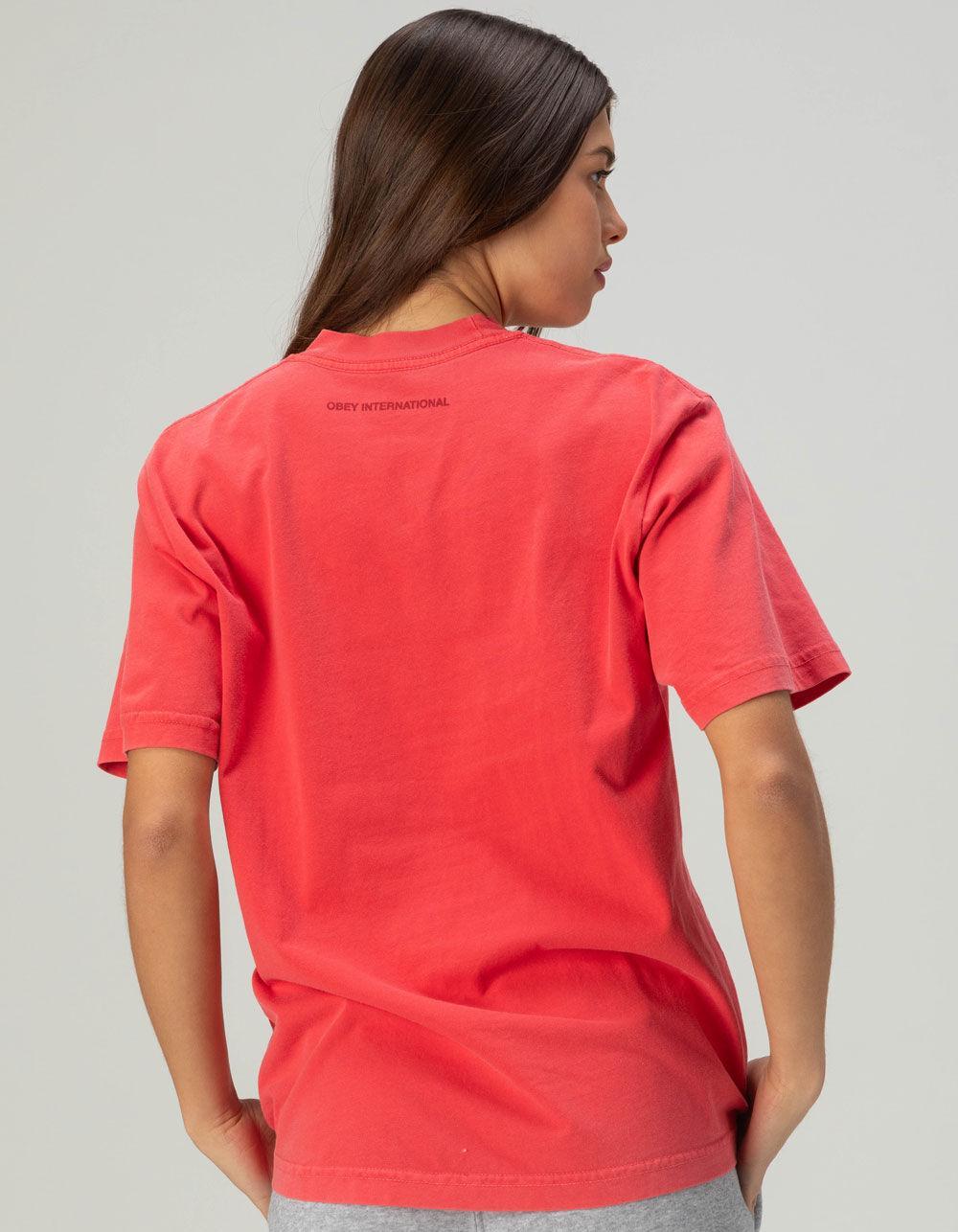 OBEY Something From Nothing Womens Tee - RED Product Image