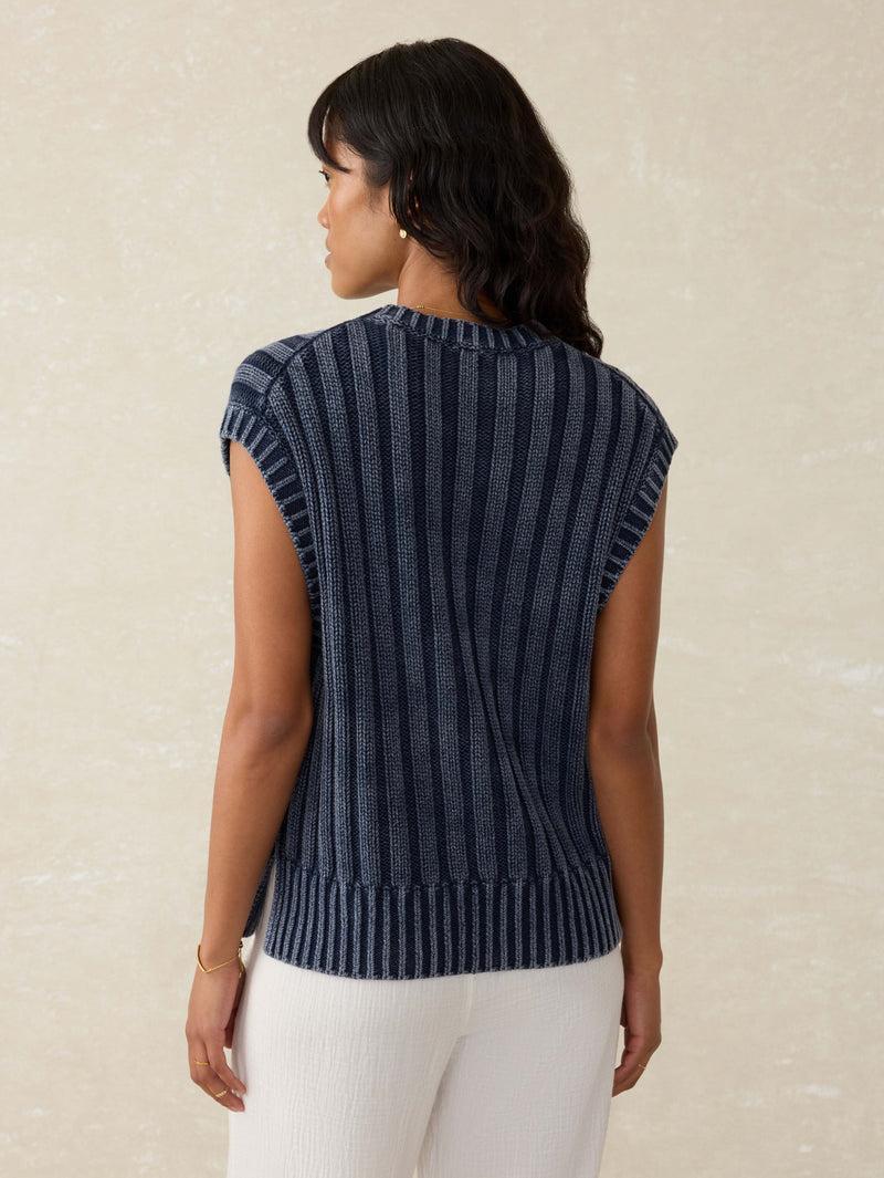 Sunwashed Sweater Vest - Navy Blazer Product Image