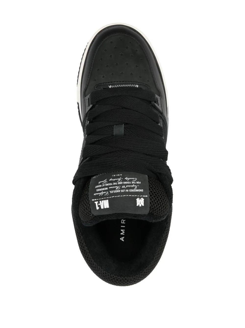 MA-1 panelled leather sneakers Product Image