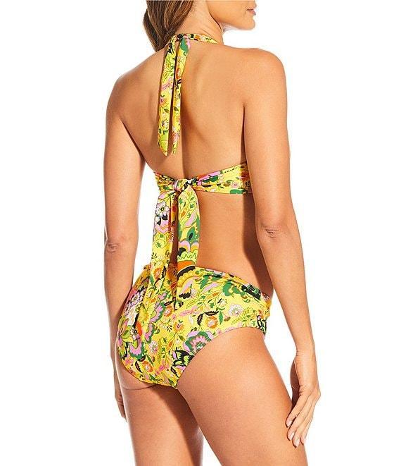 Gibson & Latimer Summer Flavor Side Shirred Mid Rise Swim Bottom Product Image