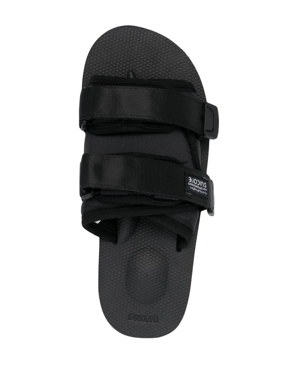 logo-patch slip-on slides  Product Image