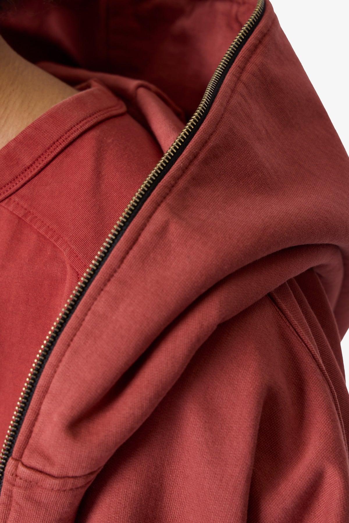 Full Zip Hoodie - Rust Product Image