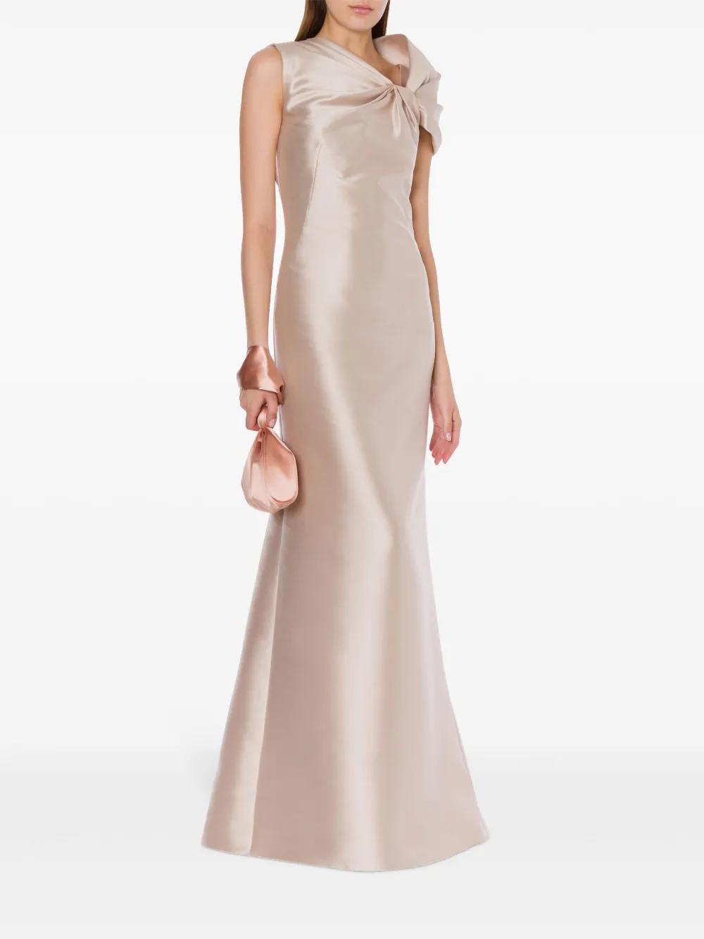 ALBERTA FERRETTI Gathered Gown In Gold Product Image