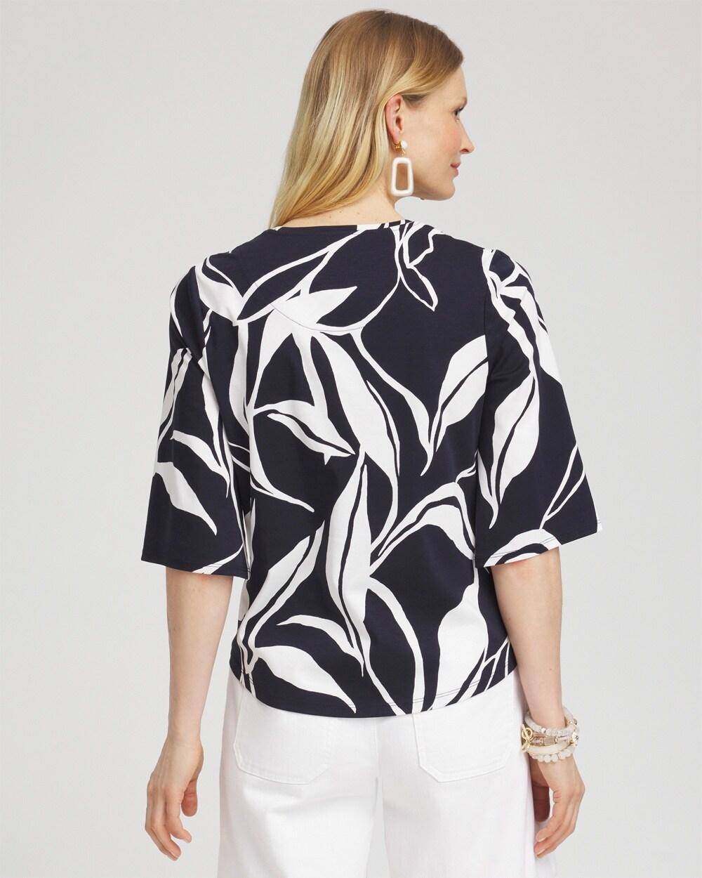 Abstract Flare Sleeve Tee Product Image