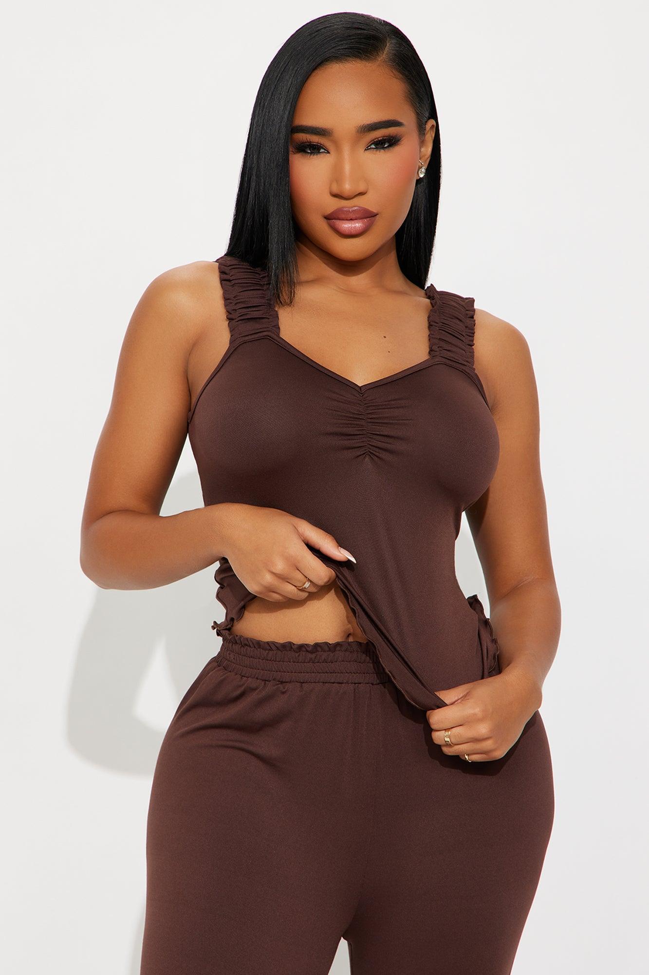 All A Dream PJ Pant Set - Chocolate Product Image