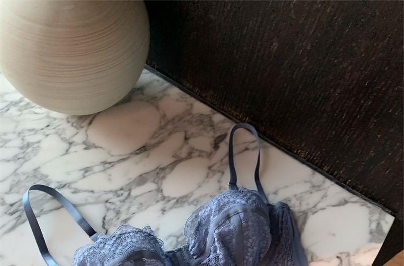 Plain Lace Crop Bustier Top Product Image