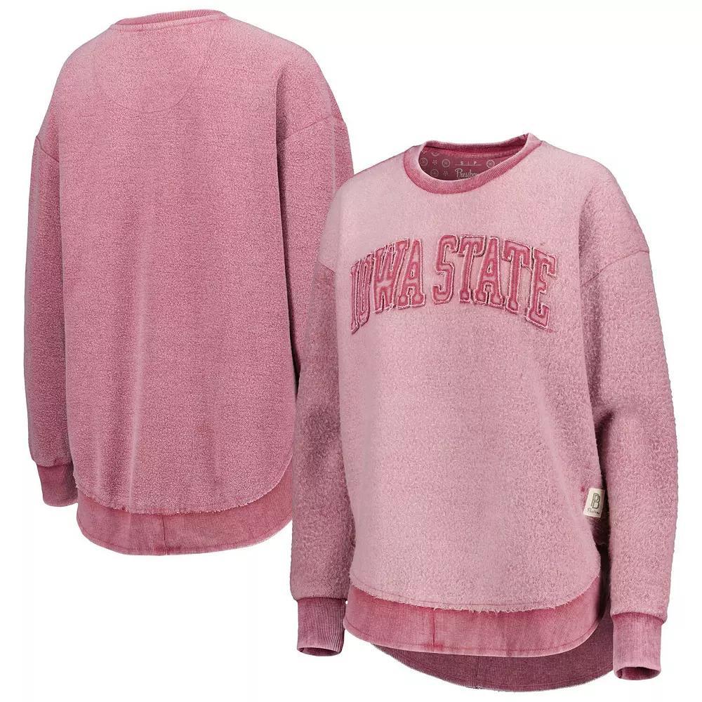 Women's Pressbox Cardinal Iowa State Cyclones Ponchoville Pullover Sweatshirt, Size: Small, Red Product Image