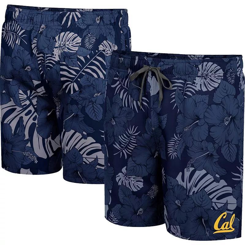 Men's Colosseum Navy Cal Bears The Dude Swim Shorts, Size: XL, Blue Product Image