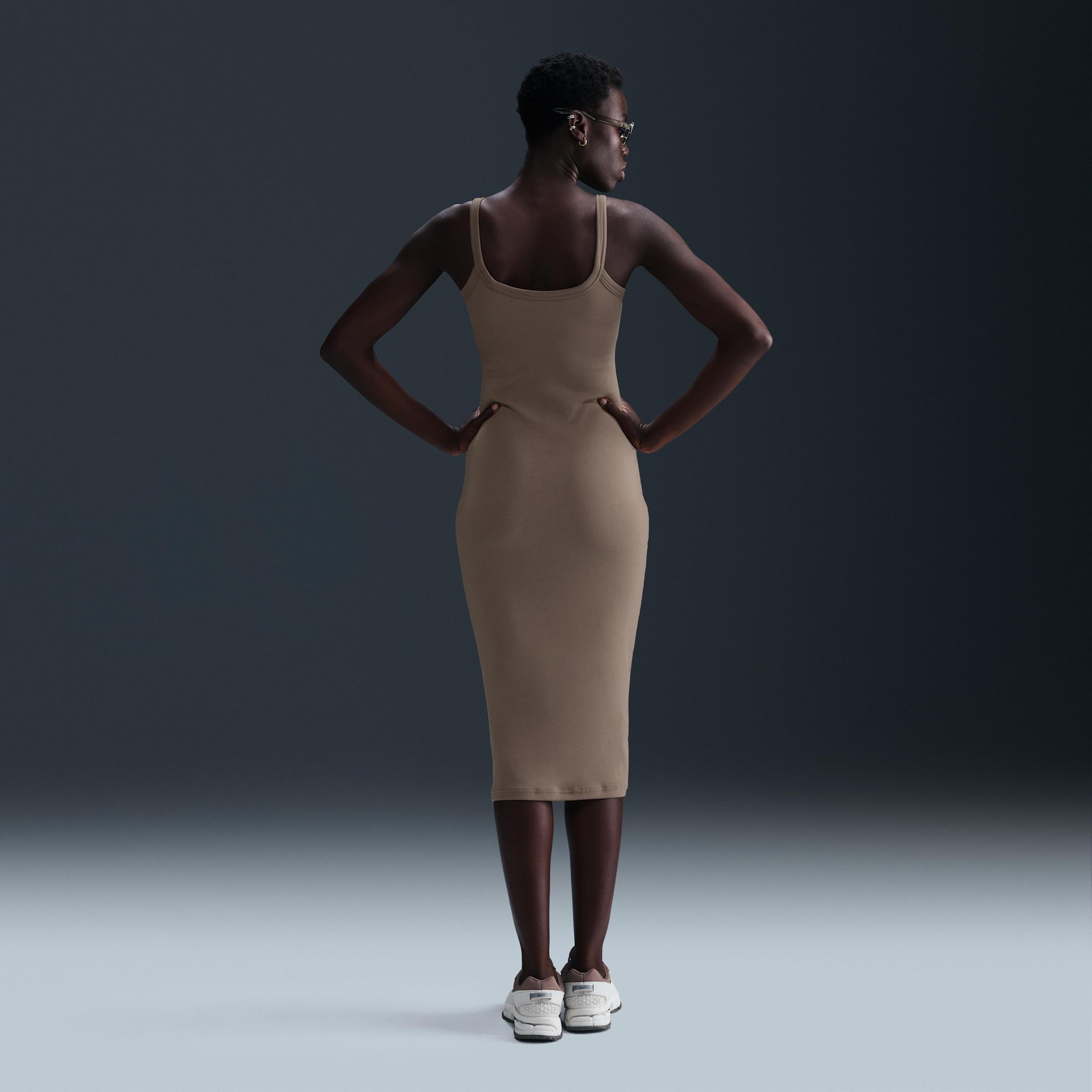 Women's Nike Sportswear Chill Knit Tight Mini-Rib Tank Top Dress Product Image