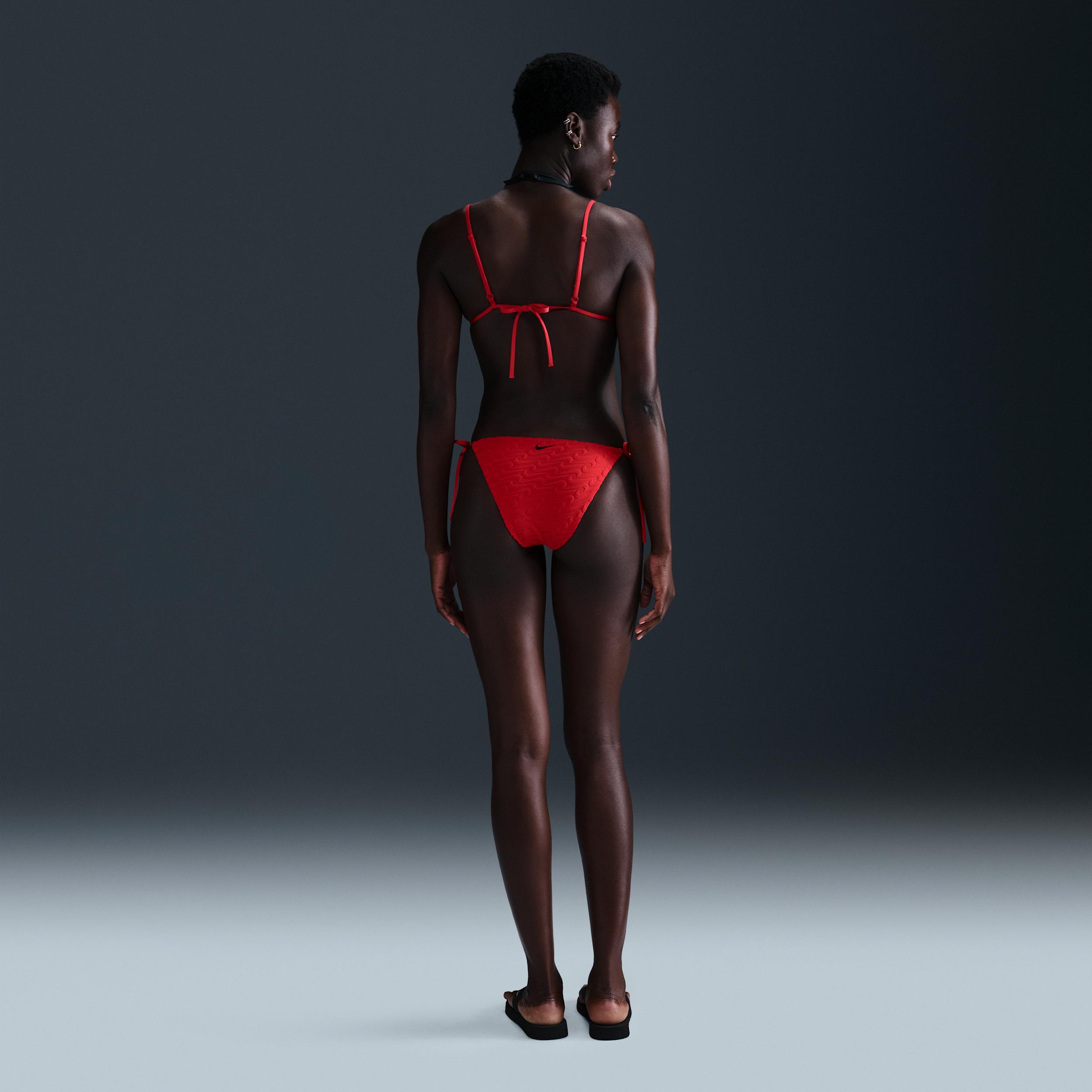 Nike Women's Swim Swoosh Link Terry Tie-String Bikini Bottom Product Image