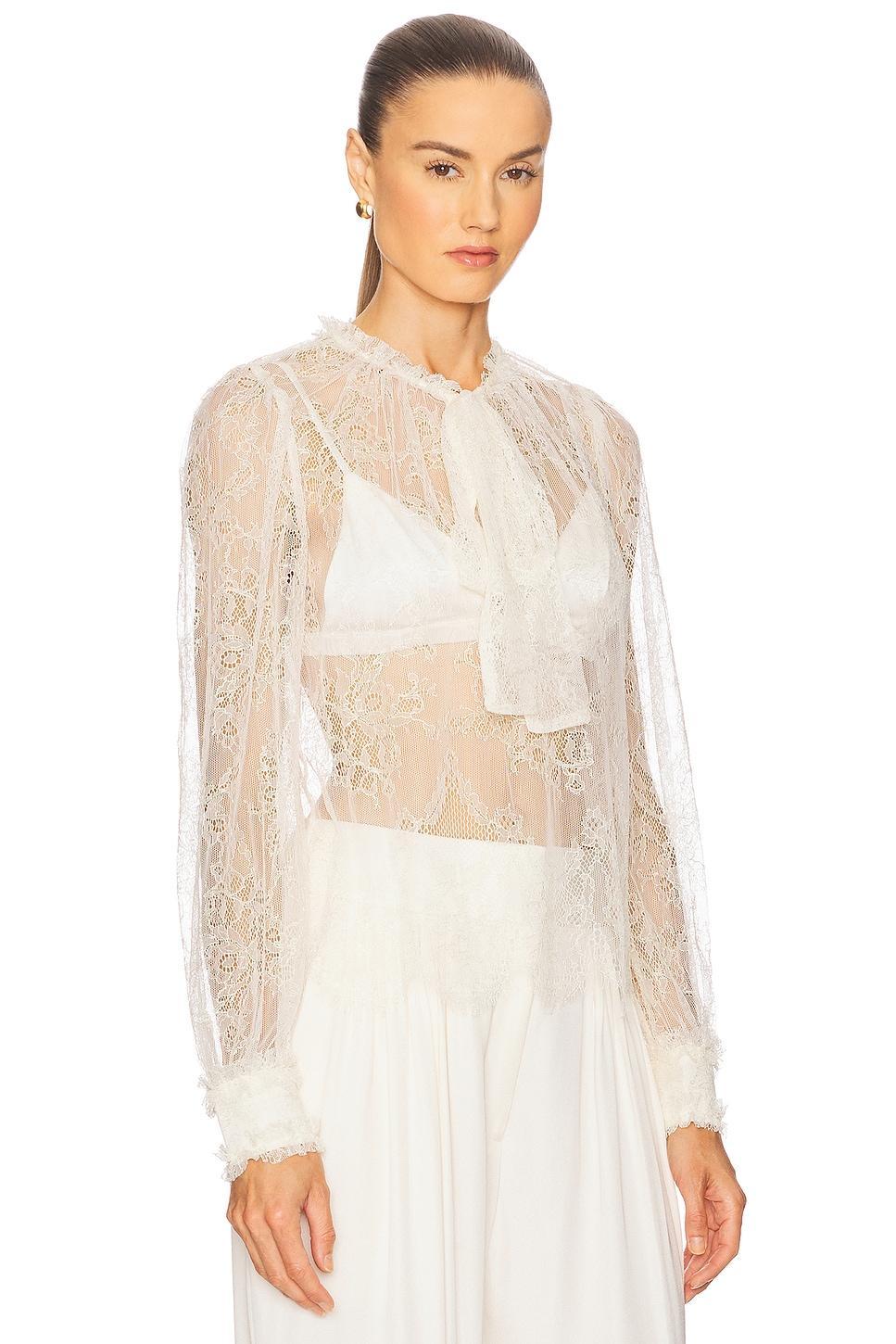 Iliana Necktie Long Sleeve Blouse Ulla Johnson Product Image