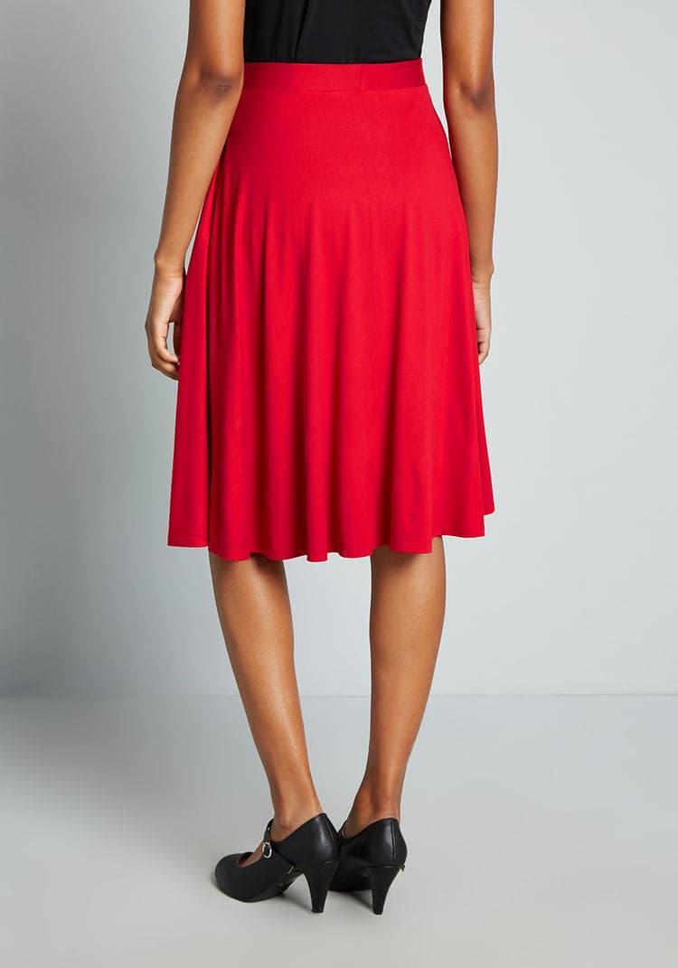 Excellence Attained Knit A-Line Skirt Product Image