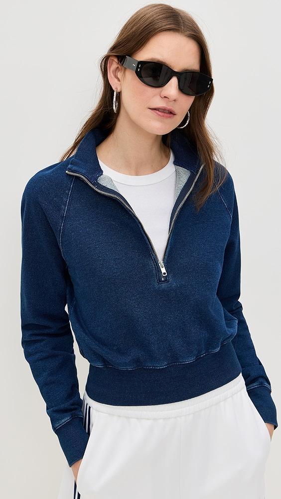 Good American Jeanius Mock Zip Pullover | Shopbop Product Image