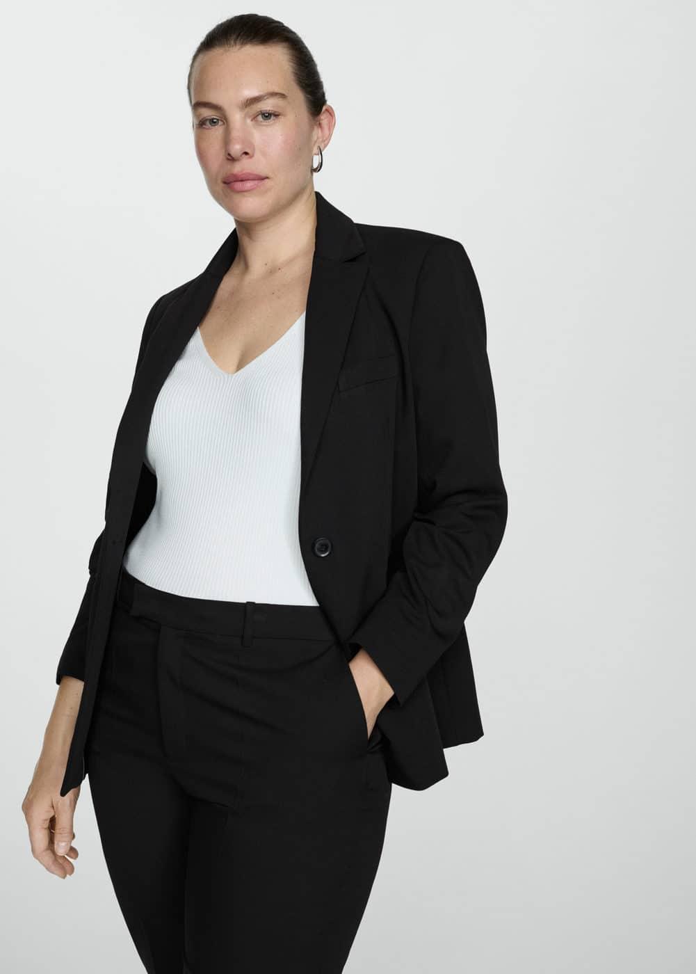 Mango tailored cigarette pants Product Image